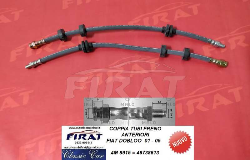 TUBO FRENO FIAT DOBLOO 01 - 05 ANT. (8915)
